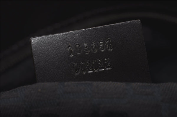 Authentic GUCCI Vintage Tote Hand Bag Purse GG Canvas Leather 105651 Brown 0635J