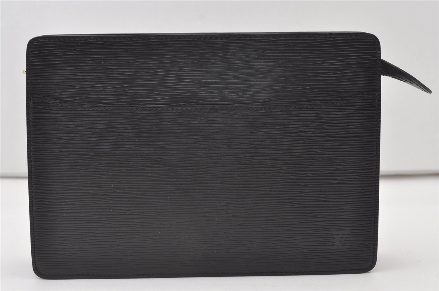 Authentic Louis Vuitton Epi Pochette Homme Clutch Hand Bag Black M52522 LV 0636J