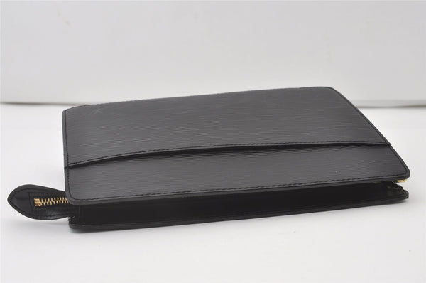 Authentic Louis Vuitton Epi Pochette Homme Clutch Hand Bag Black M52522 LV 0636J