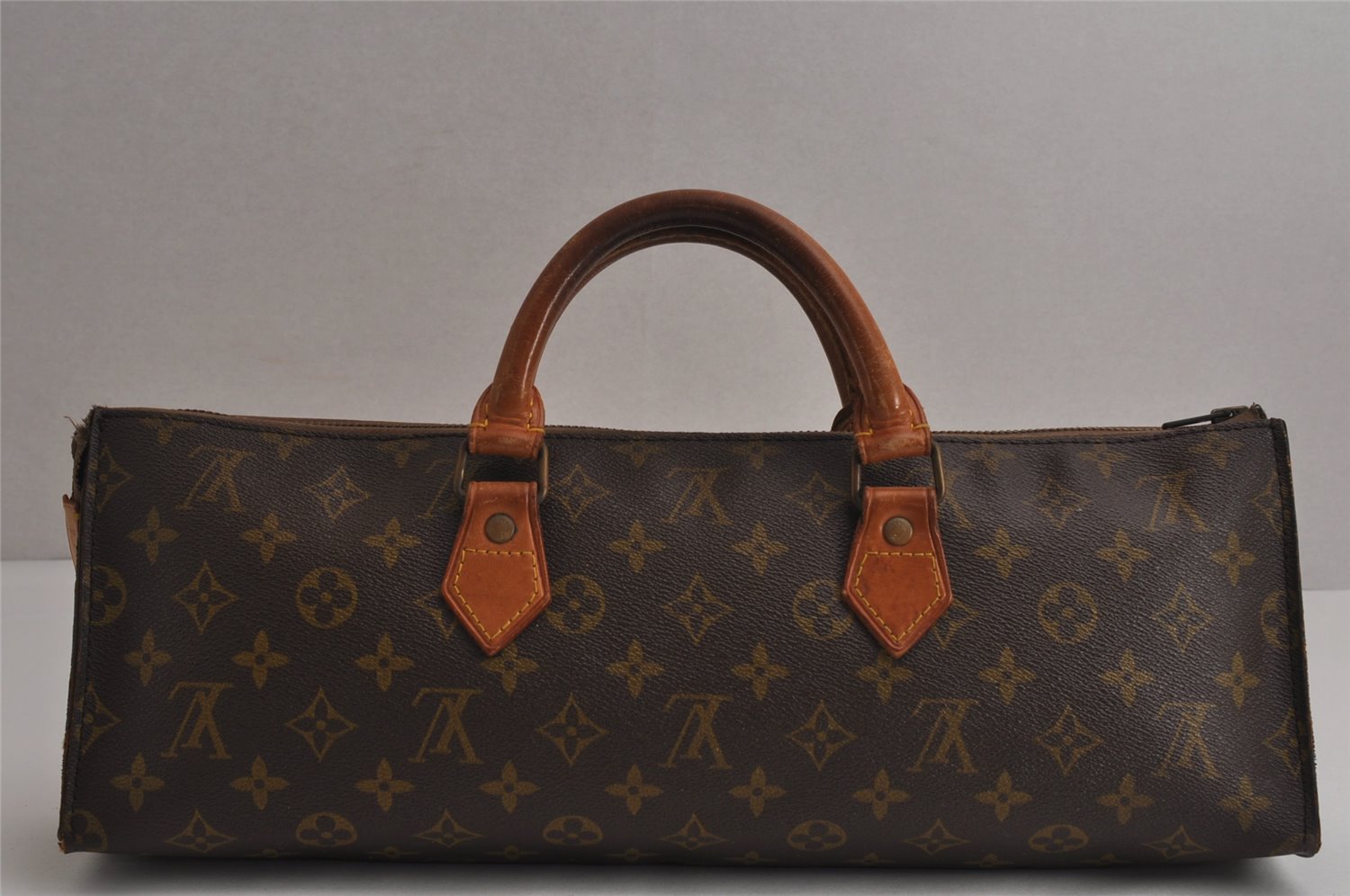 Authentic Louis Vuitton Monogram Sac Trico Hand Bag Purse Old Model LV 0636K