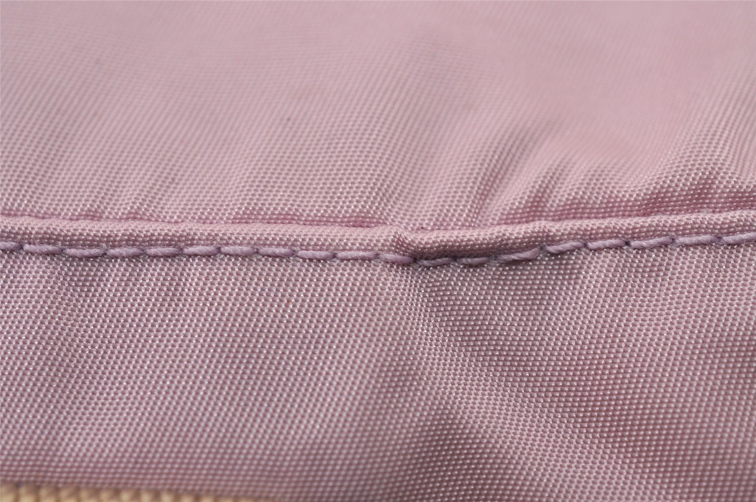 Authentic PRADA Vintage Nylon Tessuto Leather Travel Boston Bag Pink 0637J