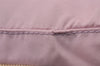 Authentic PRADA Vintage Nylon Tessuto Leather Travel Boston Bag Pink 0637J