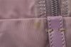 Authentic PRADA Vintage Nylon Tessuto Leather Travel Boston Bag Pink 0637J
