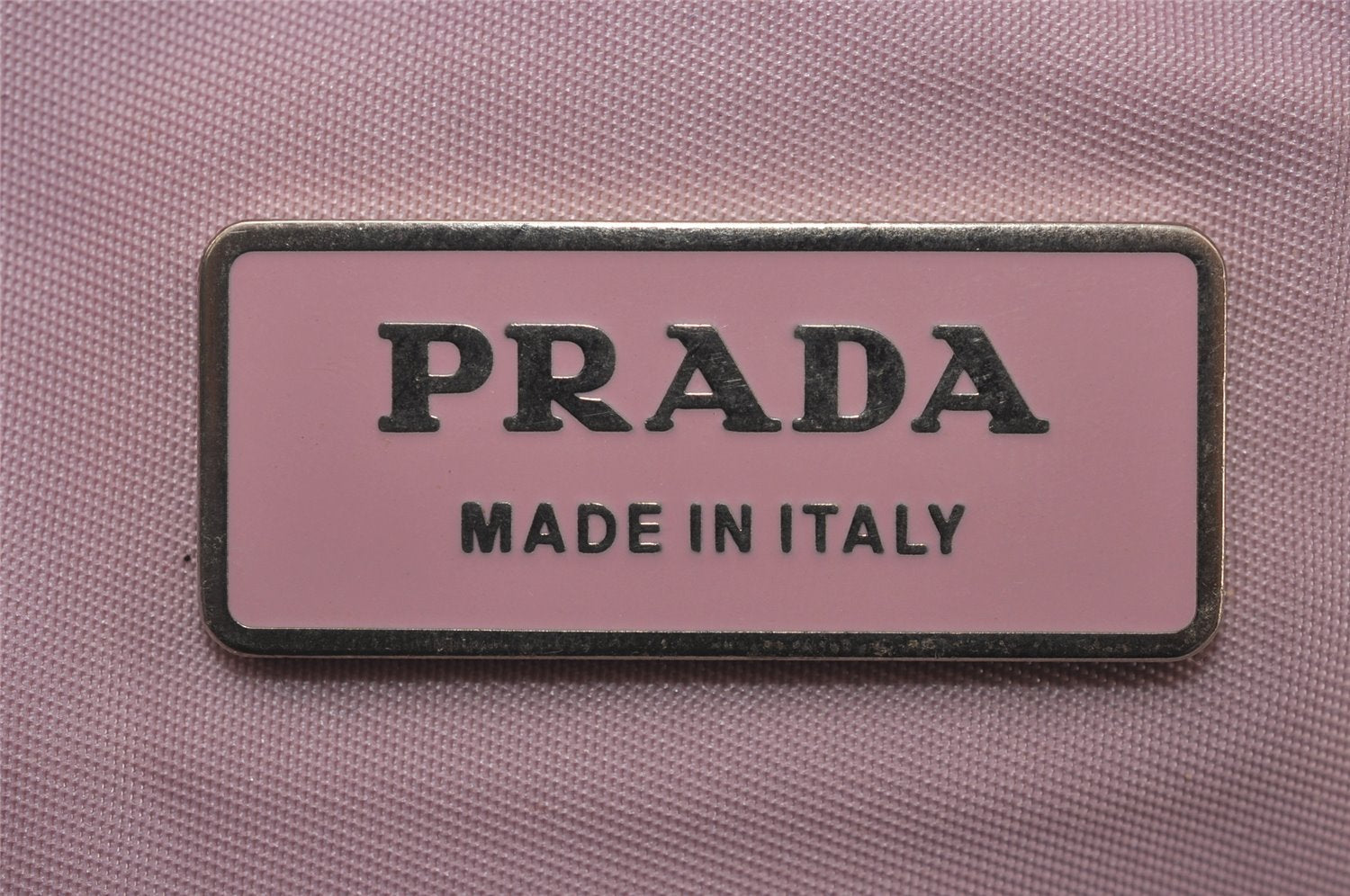 Authentic PRADA Vintage Nylon Tessuto Leather Travel Boston Bag Pink 0637J