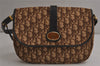 Authentic Christian Dior Trotter Shoulder Hand Bag Canvas Leather Brown 0637K