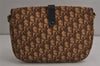 Authentic Christian Dior Trotter Shoulder Hand Bag Canvas Leather Brown 0637K