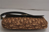 Authentic Christian Dior Trotter Shoulder Hand Bag Canvas Leather Brown 0637K