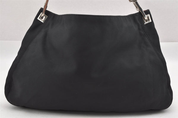 Authentic BOTTEGA VENETA Vintage Nylon Shoulder Hand Bag Purse Black 0638J