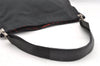 Authentic BOTTEGA VENETA Vintage Nylon Shoulder Hand Bag Purse Black 0638J