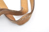 Authentic GUCCI Web Sherry Line Micro GG PVC Leather Tote Bag Brown 0638K