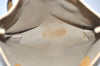 Authentic GUCCI Web Sherry Line Micro GG PVC Leather Tote Bag Brown 0638K