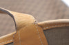 Authentic GUCCI Web Sherry Line Micro GG PVC Leather Tote Bag Brown 0638K