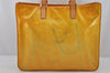 Authentic Louis Vuitton Vernis Columbus Shoulder Tote Bag Yellow M91028 LV 0639K