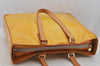 Authentic Louis Vuitton Vernis Columbus Shoulder Tote Bag Yellow M91028 LV 0639K