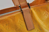 Authentic Louis Vuitton Vernis Columbus Shoulder Tote Bag Yellow M91028 LV 0639K