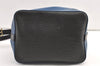 Authentic Louis Vuitton Epi Petit Noe Bi-color Blue x Black Drawstring Bag 0640K