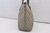 Authentic GUCCI Vintage Shoulder Tote Bag GG PVC Leather 181084 Brown 0641J
