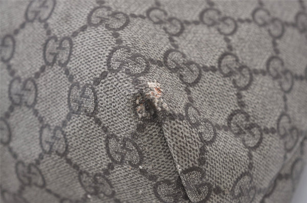 Authentic GUCCI Vintage Shoulder Tote Bag GG PVC Leather 181084 Brown 0641J