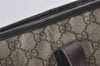 Authentic GUCCI Vintage Shoulder Tote Bag GG PVC Leather 181084 Brown 0641J