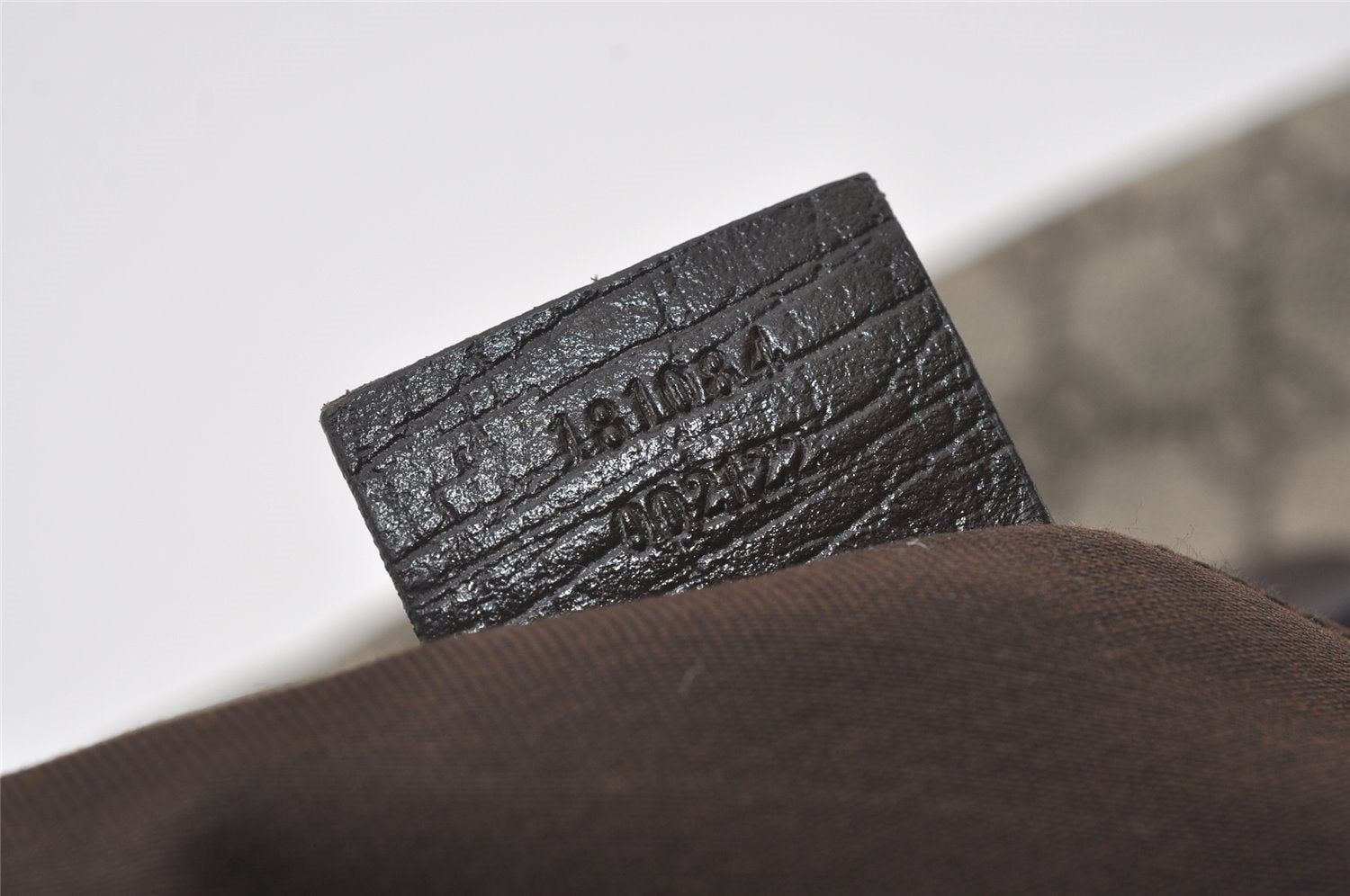 Authentic GUCCI Vintage Shoulder Tote Bag GG PVC Leather 181084 Brown 0641J