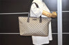 Authentic GUCCI Vintage Shoulder Tote Bag GG PVC Leather 181084 Brown 0641J