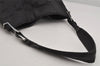 Authentic GUCCI Shoulder Hand Bag Purse GG Nylon Leather 0013166 Black 0642K