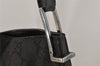 Authentic GUCCI Shoulder Hand Bag Purse GG Nylon Leather 0013166 Black 0642K