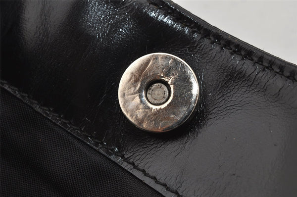 Authentic GUCCI Shoulder Hand Bag Purse GG Nylon Leather 0013166 Black 0642K