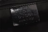 Authentic GUCCI Shoulder Hand Bag Purse GG Nylon Leather 0013166 Black 0642K