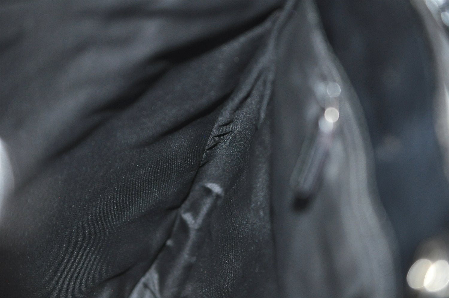 Authentic GUCCI Shoulder Hand Bag Purse GG Nylon Leather 0013166 Black 0642K