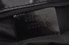 Authentic GUCCI Shoulder Hand Bag Purse GG Nylon Leather 0013166 Black 0642K