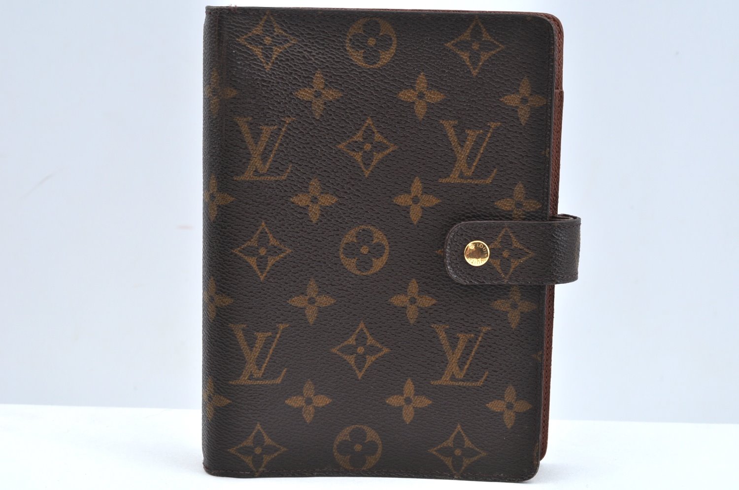 Authentic Louis Vuitton Monogram Agenda GM Notebook Cover R20106 LV 0643I