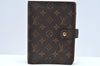 Authentic Louis Vuitton Monogram Agenda GM Notebook Cover R20106 LV 0643I