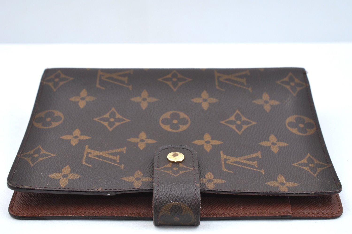 Authentic Louis Vuitton Monogram Agenda GM Notebook Cover R20106 LV 0643I