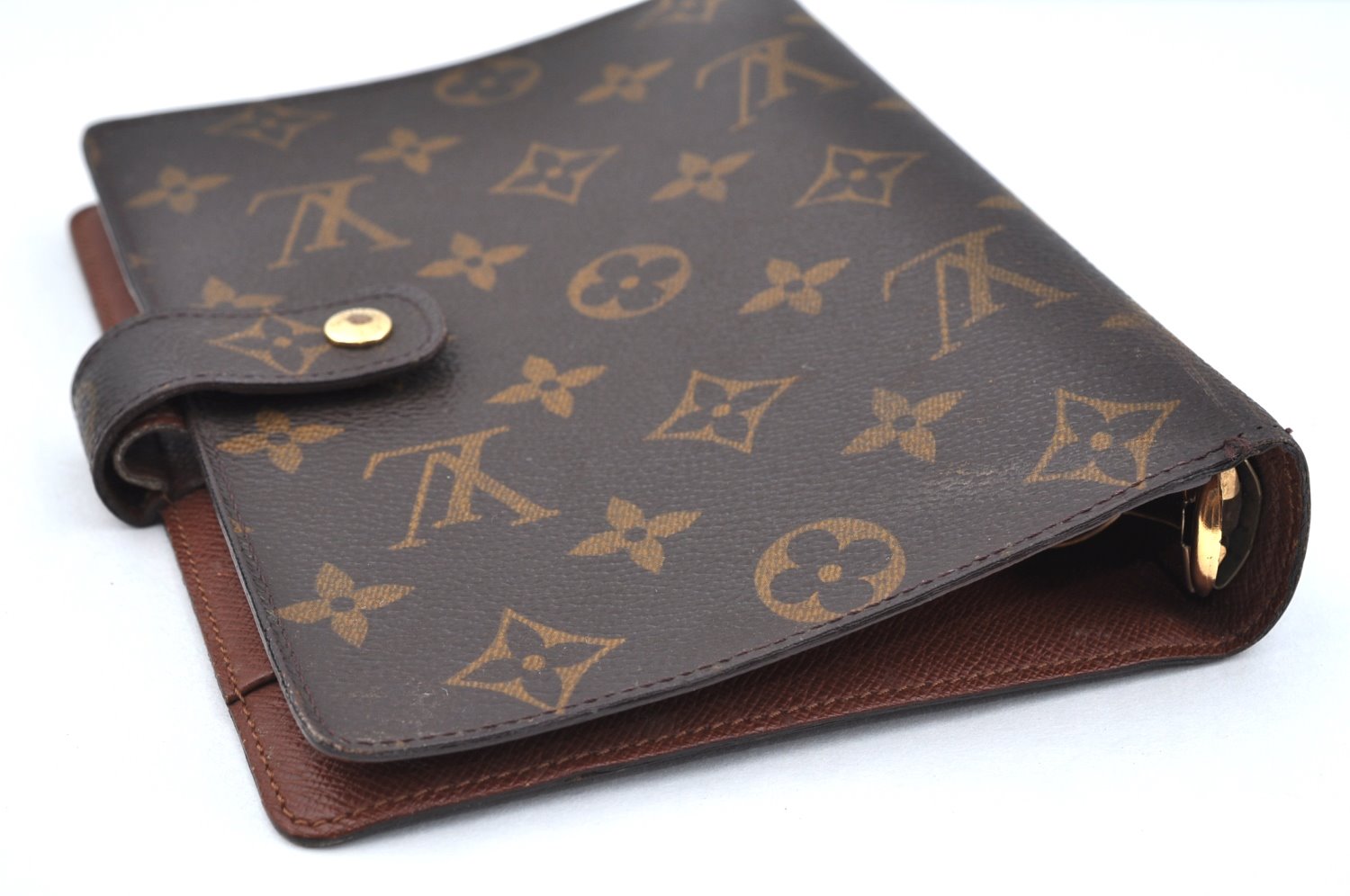 Authentic Louis Vuitton Monogram Agenda GM Notebook Cover R20106 LV 0643I
