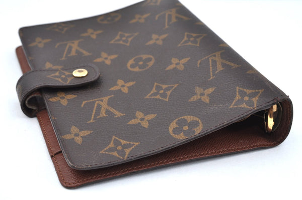 Authentic Louis Vuitton Monogram Agenda GM Notebook Cover R20106 LV 0643I