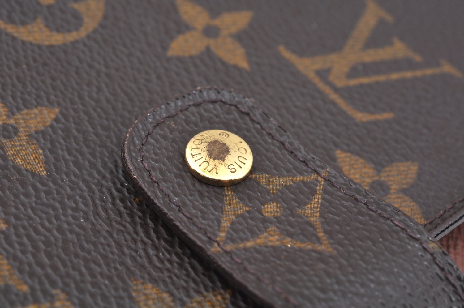 Authentic Louis Vuitton Monogram Agenda GM Notebook Cover R20106 LV 0643I