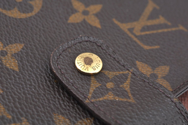 Authentic Louis Vuitton Monogram Agenda GM Notebook Cover R20106 LV 0643I