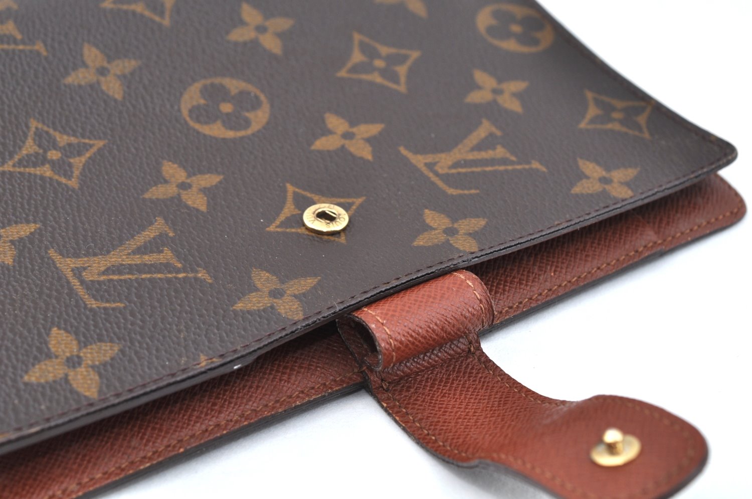 Authentic Louis Vuitton Monogram Agenda GM Notebook Cover R20106 LV 0643I