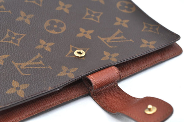 Authentic Louis Vuitton Monogram Agenda GM Notebook Cover R20106 LV 0643I