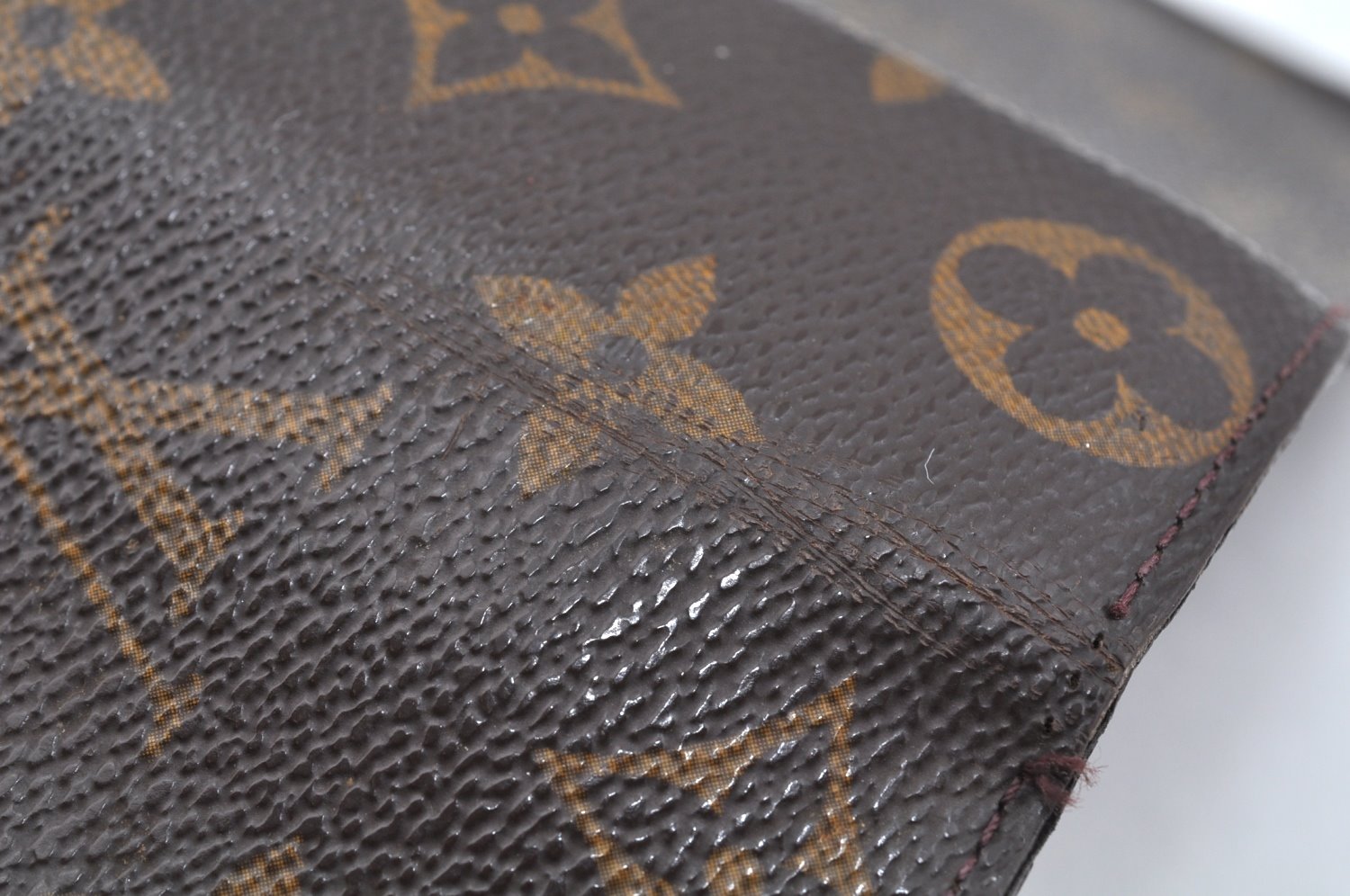Authentic Louis Vuitton Monogram Agenda GM Notebook Cover R20106 LV 0643I