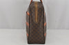 Authentic CELINE Macadam Blason Pattern Hand Bag Purse PVC Leather Brown 0644K