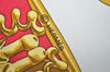 Authentic HERMES Carre 90 Scarf "LES CAVALIERS D'OR" Silk Red 0645J