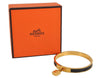 Authentic HERMES Kelly Cadena Bangle Bracelet Gold Black Box 0645K