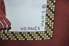 Authentic HERMES Carre 90 Scarf "HARNAIS FRANCAIS" Silk Brown 0646J
