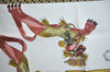 Authentic HERMES Carre 90 Scarf "HARNAIS FRANCAIS" Silk Brown 0646J
