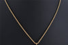 Authentic Christian Dior Gold Tone Chain Pendant Necklace CD 0646K