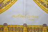 Authentic Cartier Must de Cartier Jewelry Motif Scarf Black Gold 0647J