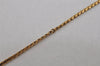 Authentic Christian Dior Gold Tone Chain Rhinestone Pendant Necklace CD 0647K