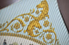 Authentic HERMES Pleats Scarf "LA PROMENADE DE" Silk Light Blue Box 0648J